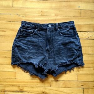 A&F distressed mom shorts